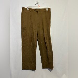 Classic Men’s Brown Dress Pants Straight Leg Size 40x32